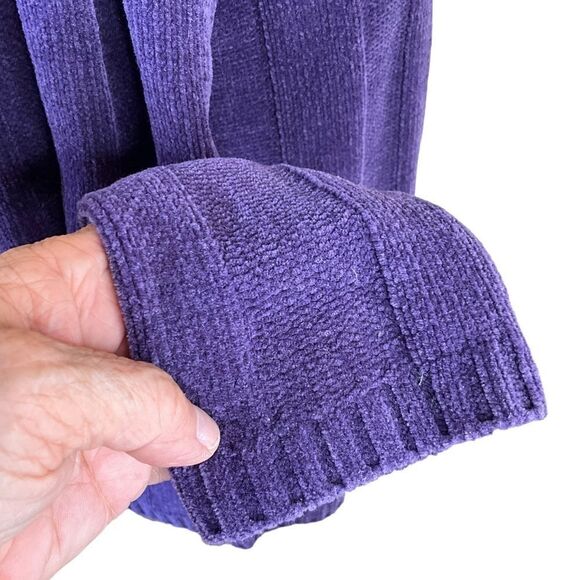 KAREN Scott Pullover Sweater Size S Purple Wide rib pattern - Picture 7 of 15